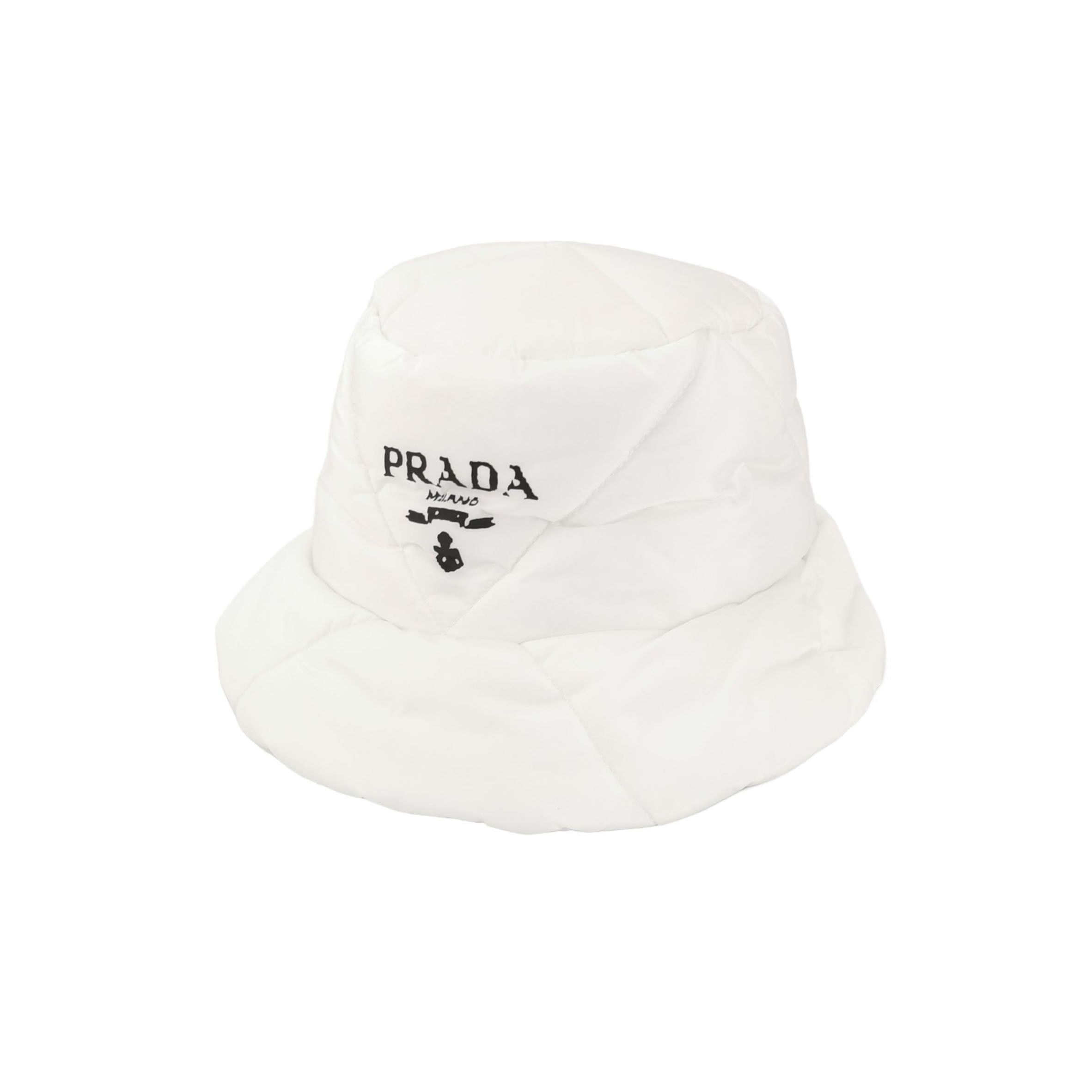 Prada Prada Quilted Logo Bucket Hat Size XL Size ONE SIZE - 1 Thumbnail