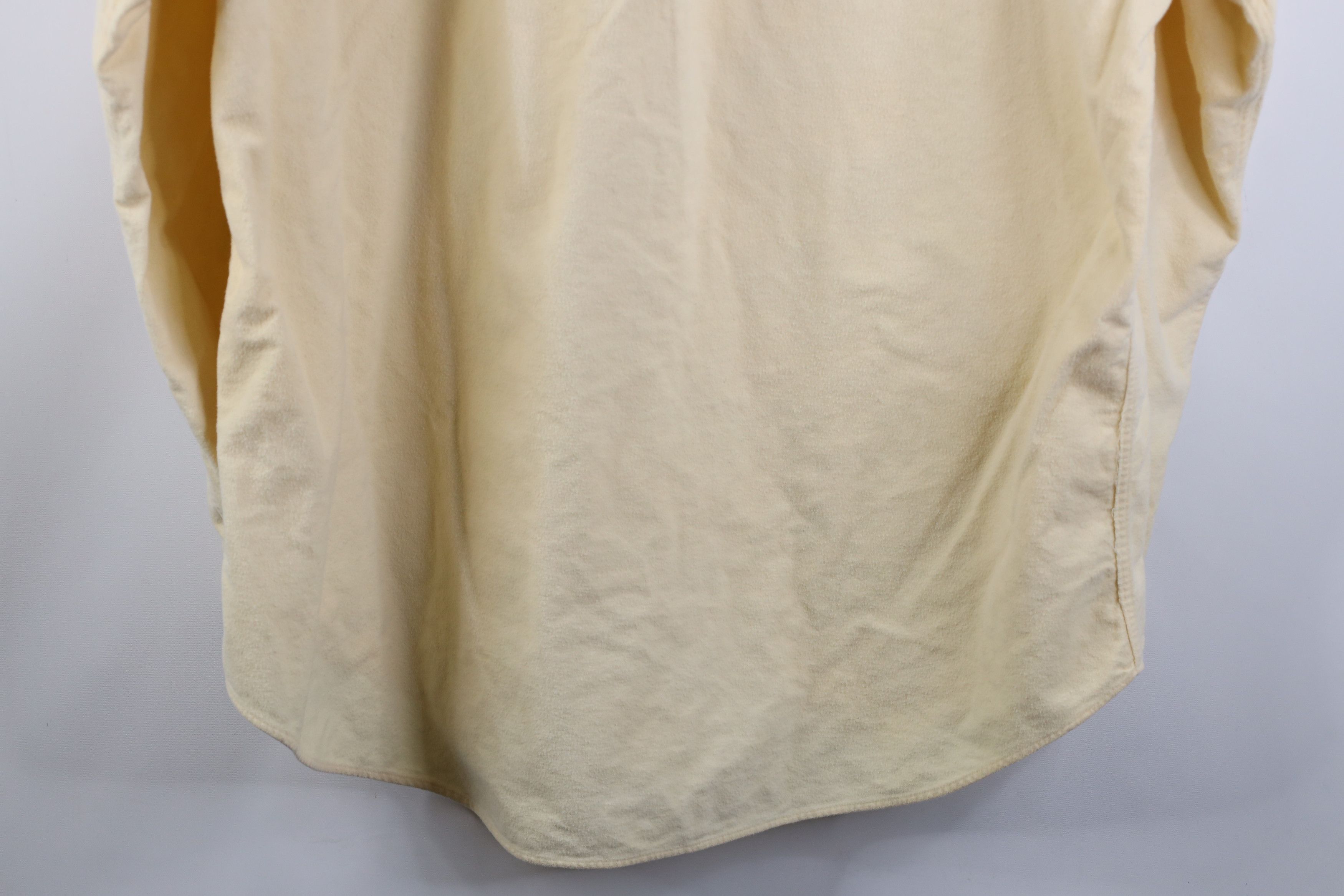 Vintage Vintage 70s Streetwear Chamois Cloth Button Shirt Yellow Size US XL / EU 56 / 4 - 14 Thumbnail