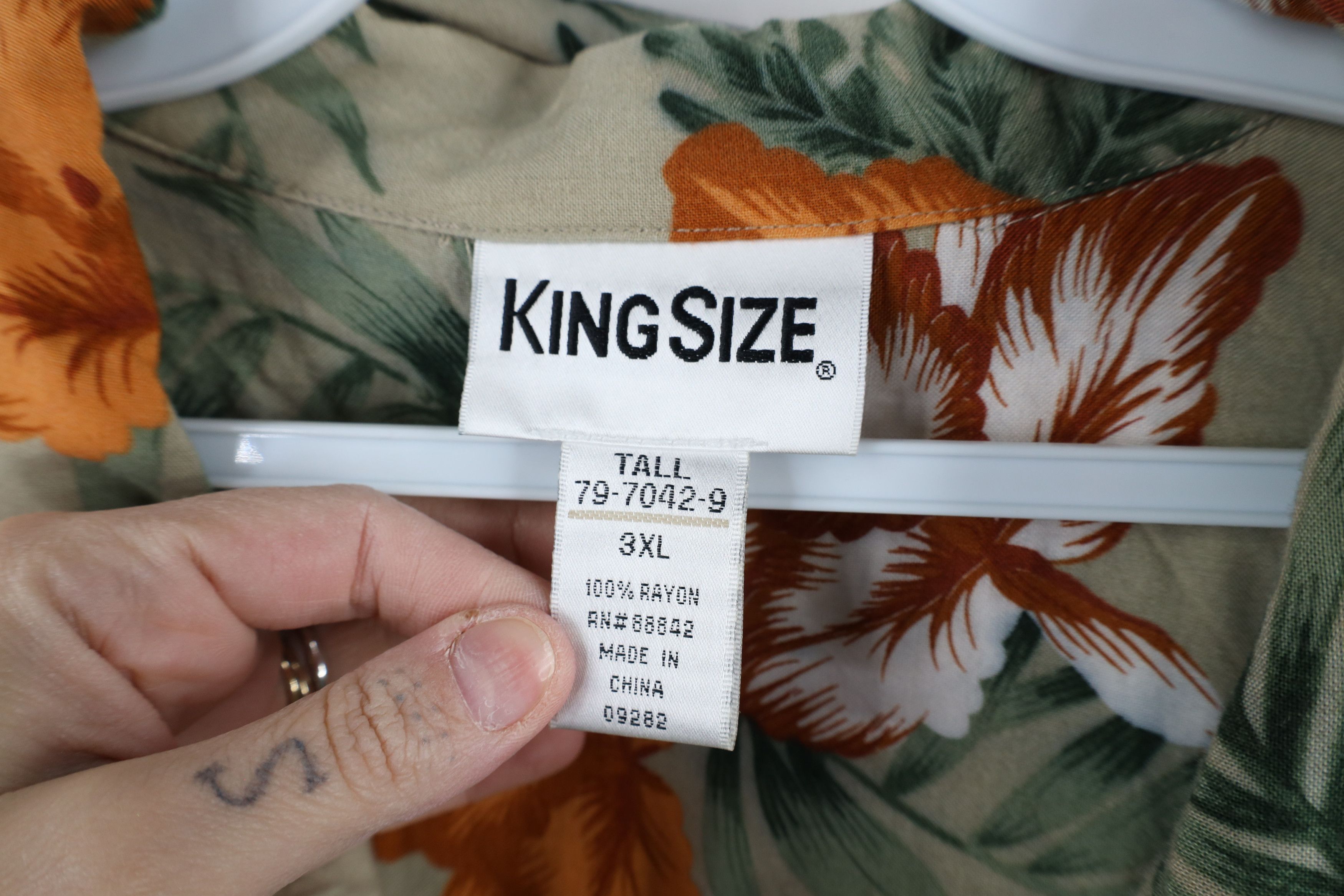 Vintage Vintage 90s Streetwear Flower All Over Print Button Shirt Size US XXL / EU 58 / 5 - 7 Thumbnail