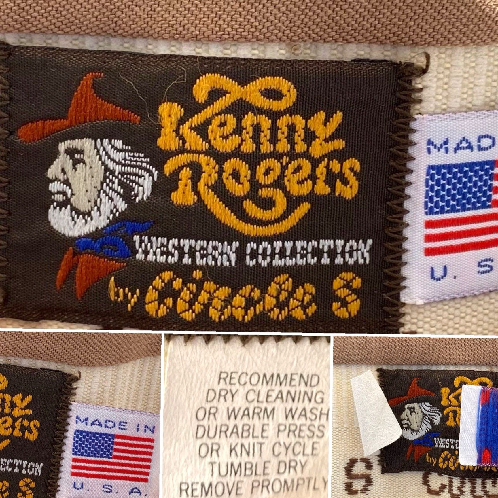 Vintage VINTAGE Kenny Rogers Circle S Western Pants Made In USA beige 30 x 33 3/8 Cowboy Core Rockabilly Mens Size US 30 / EU 46 - 3 Thumbnail