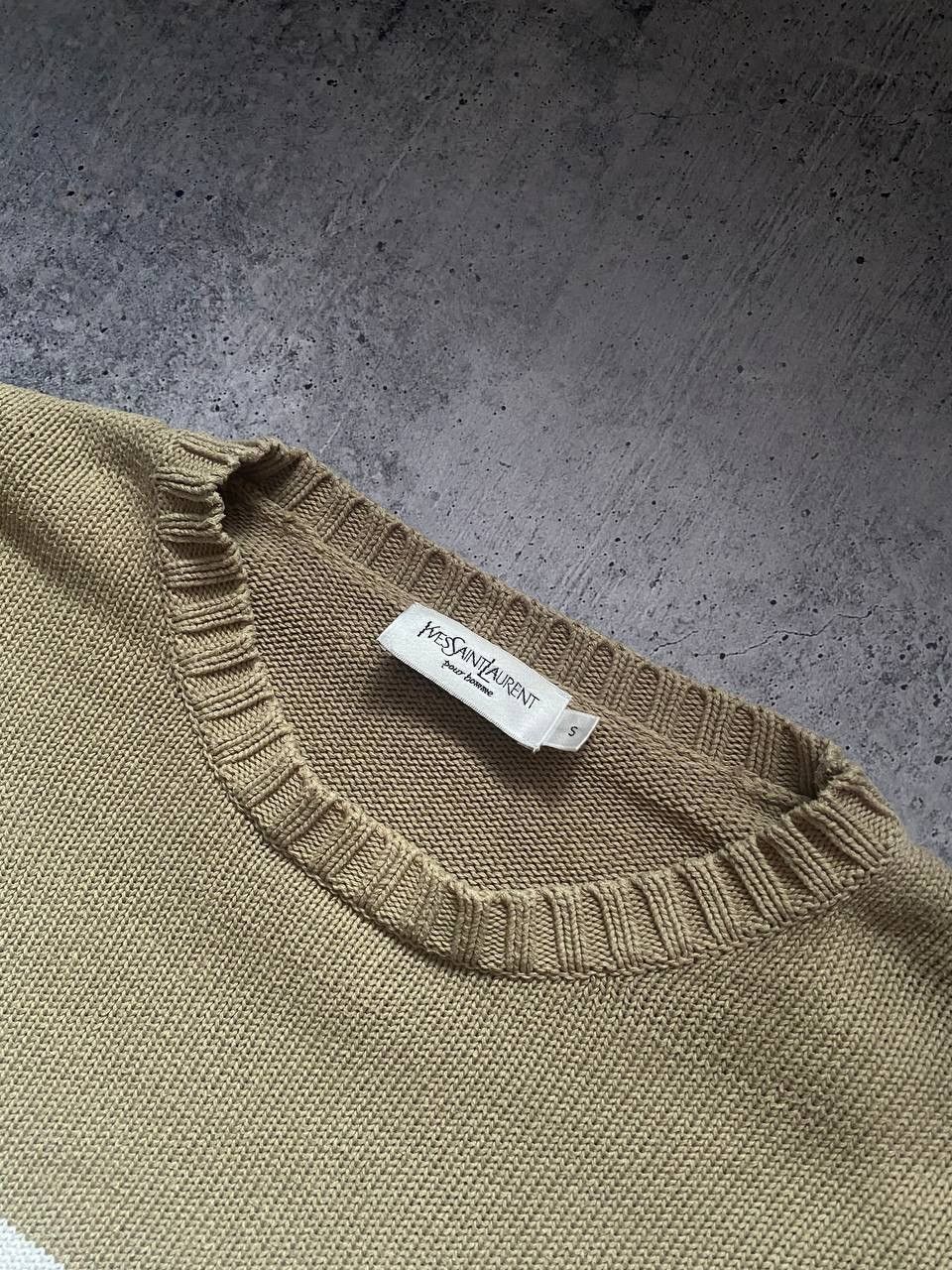Yves Saint Laurent Vintage Yves Saint Laurent YSL Mens Biglogo Sweater Size S Size US S / EU 44-46 / 1 - 5 Thumbnail