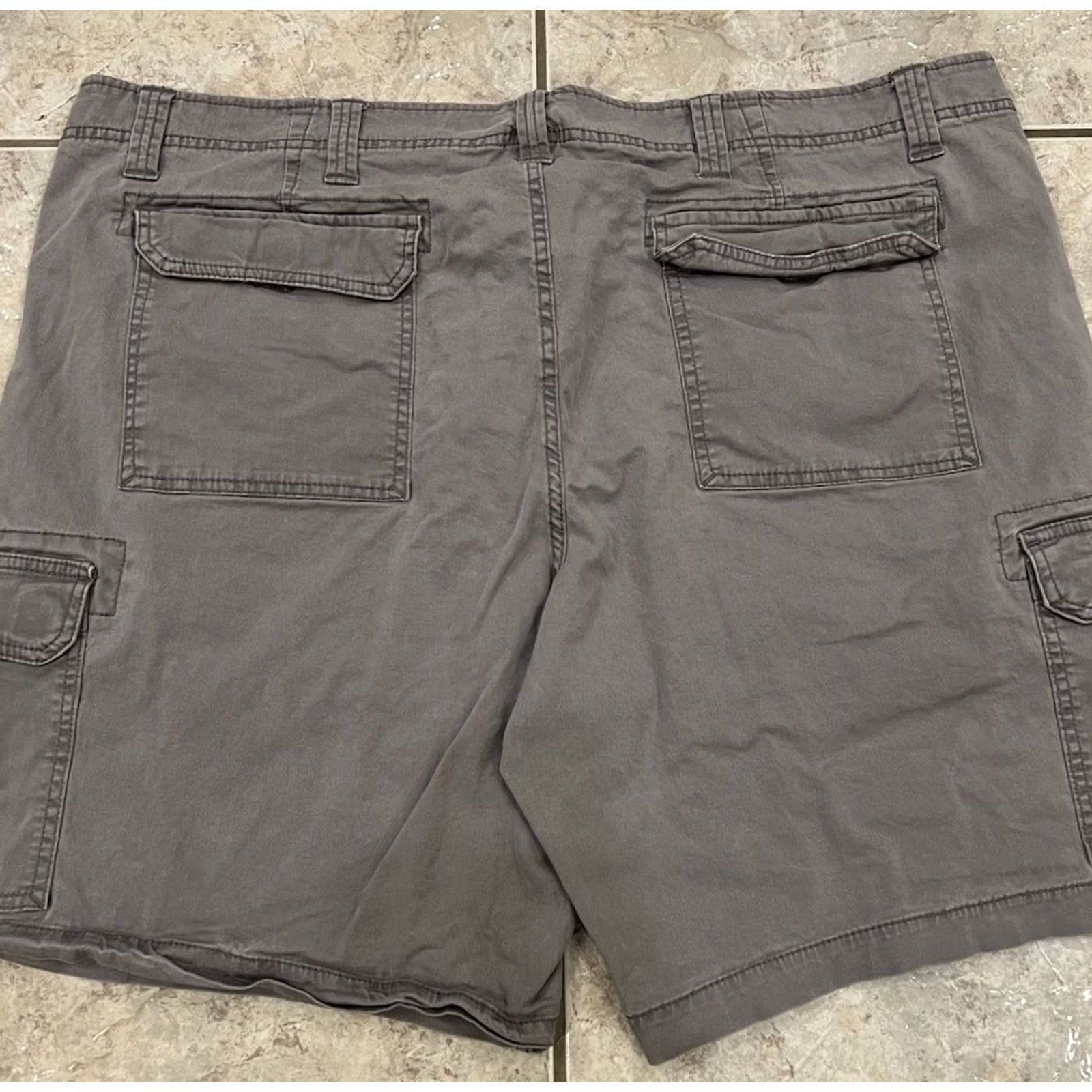 Vintage U.S. POLO ASSN. Shorts Mens 46 Gray Grey 10" Cargo Utility Pockets Work Dad Size US XXL / EU 58 / 5 - 7 Thumbnail