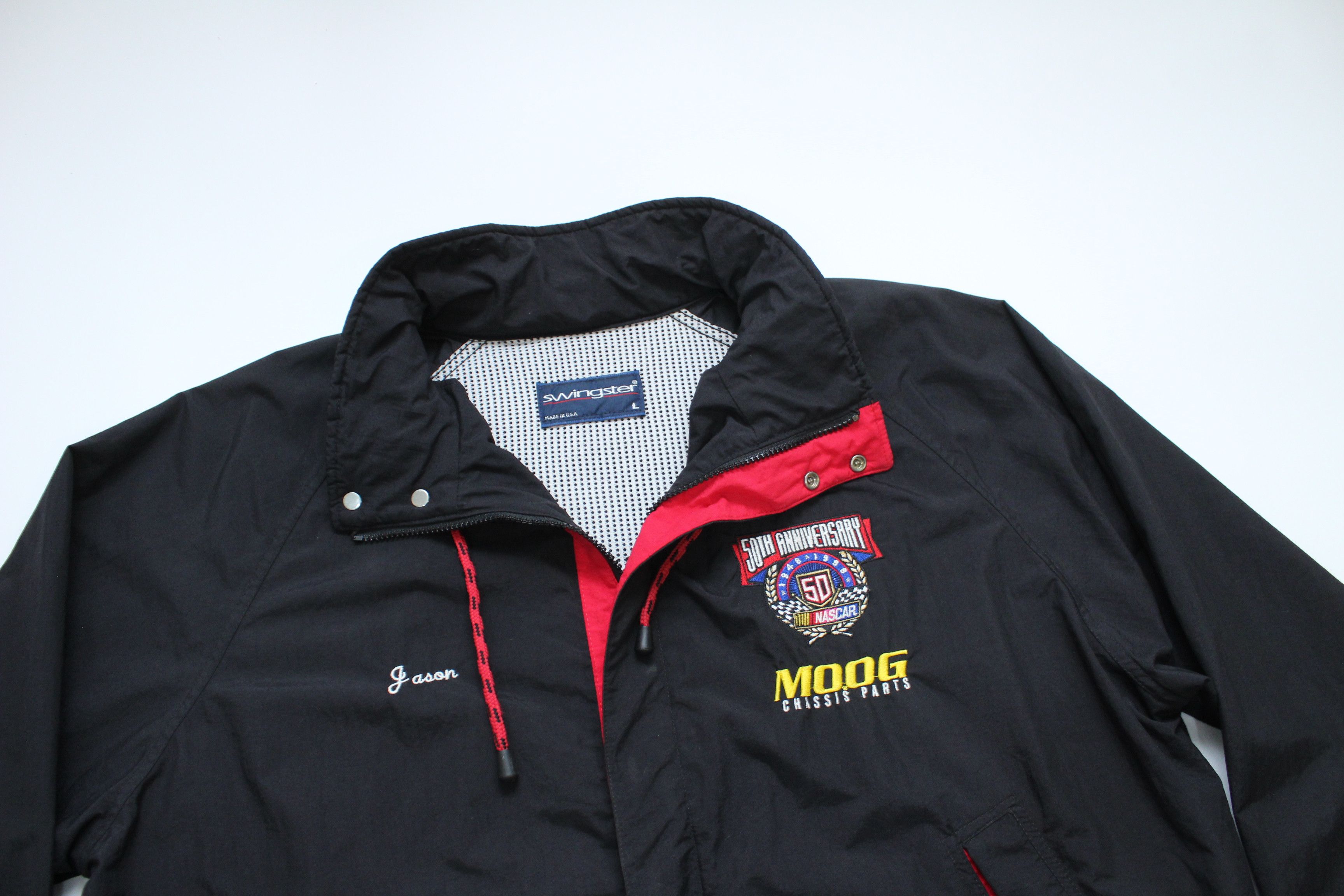NASCAR Swingster 98 Nascar 50 Anniversary Jason Jacket Made In USA Size US L / EU 52-54 / 3 - 5 Thumbnail
