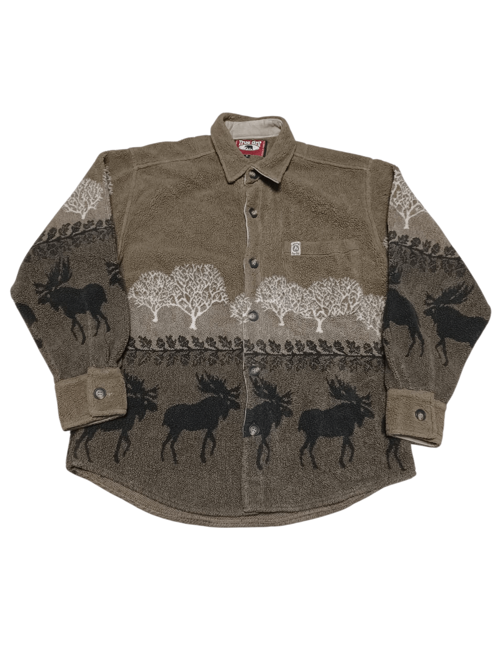 True Grit TRUE GRIT VINTAGE FLEECE MADE IN USA DEER OVERSHIRT SHIRT Size US L / EU 52-54 / 3 - 1 Thumbnail