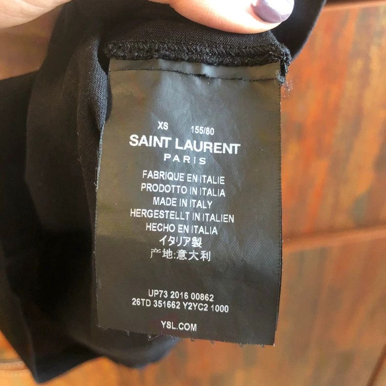 Saint Laurent Paris Saint Laurent Paris Blood tooth short sleeve T-shirt Size XS / US 0-2 / IT 36-38 - 4 Thumbnail