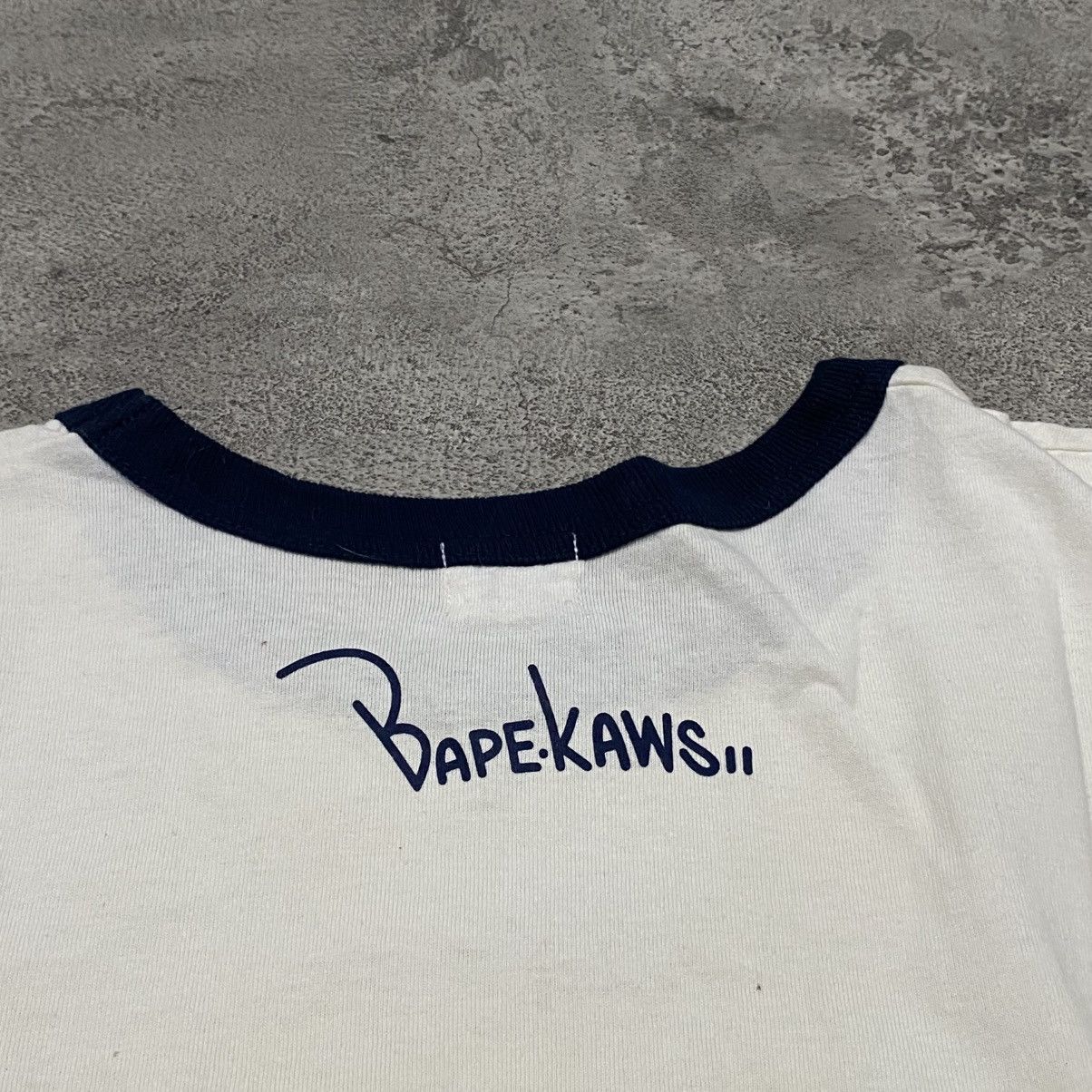 Bape × Kaws Bape X Kaws Bendy Logo Long Sleeve Tshirt Size US M / EU 48-50 / 2 - 4 Thumbnail