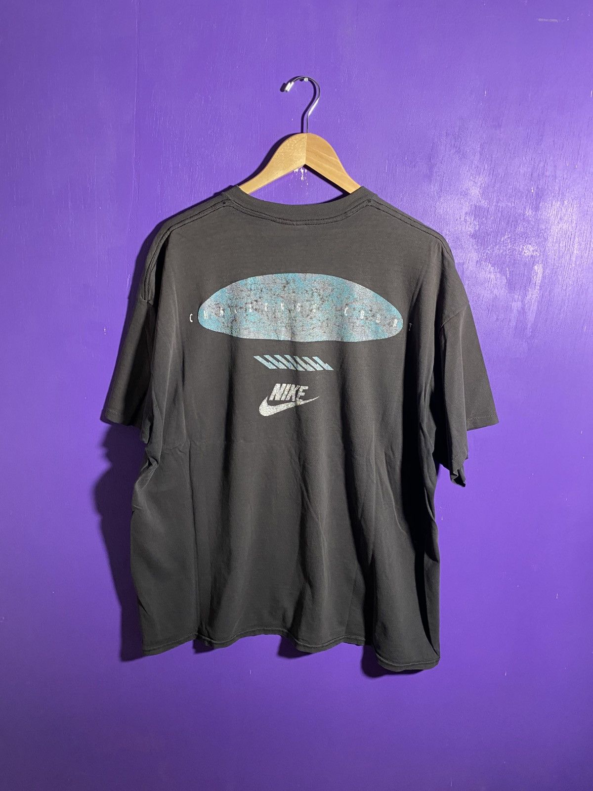 Nike × Vintage Vintage 90s Nike challenge court mullet tee Size US XXL / EU 58 / 5 - 2 Thumbnail