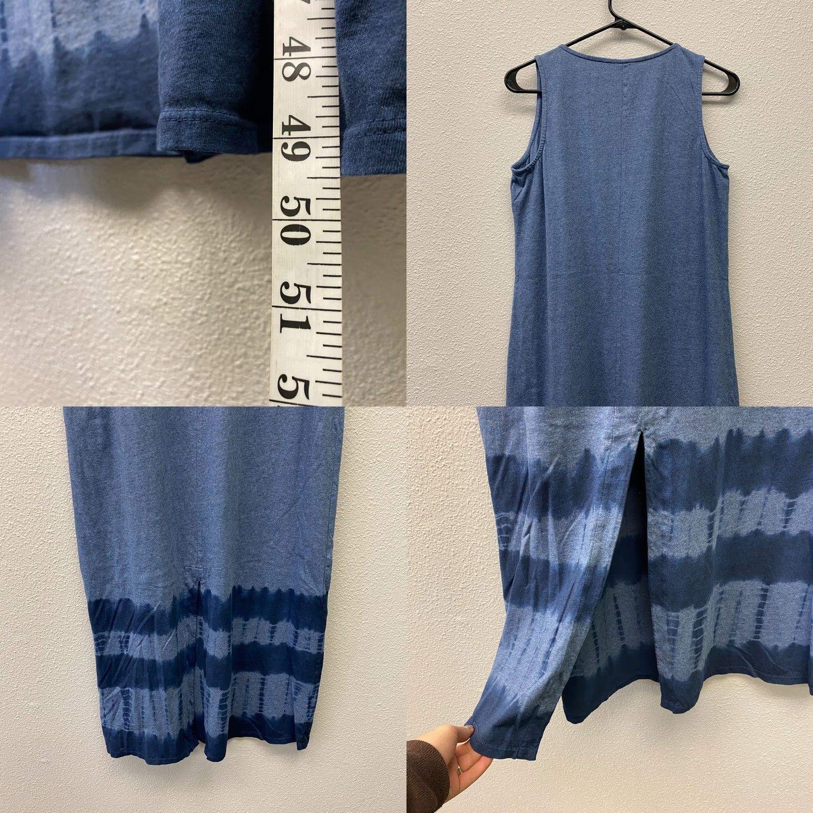 J. Jill J. Jill Sleep Dress Womens Small PJ Maxi Sleeveless 100% Cotton Blue Size S / US 4 / IT 40 - 8 Thumbnail