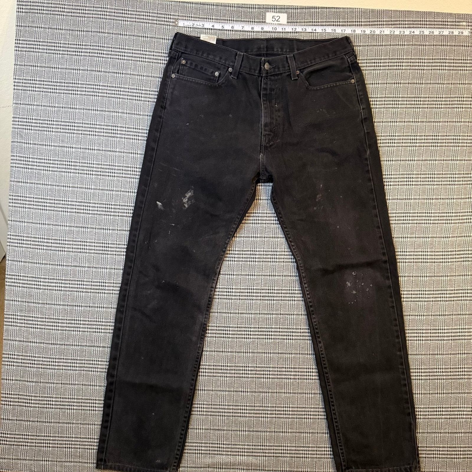 Levi's Levi's 505 Men's Jeans Black Denim Straight Leg Size 36x34 Size US 36 / EU 52 - 3 Thumbnail