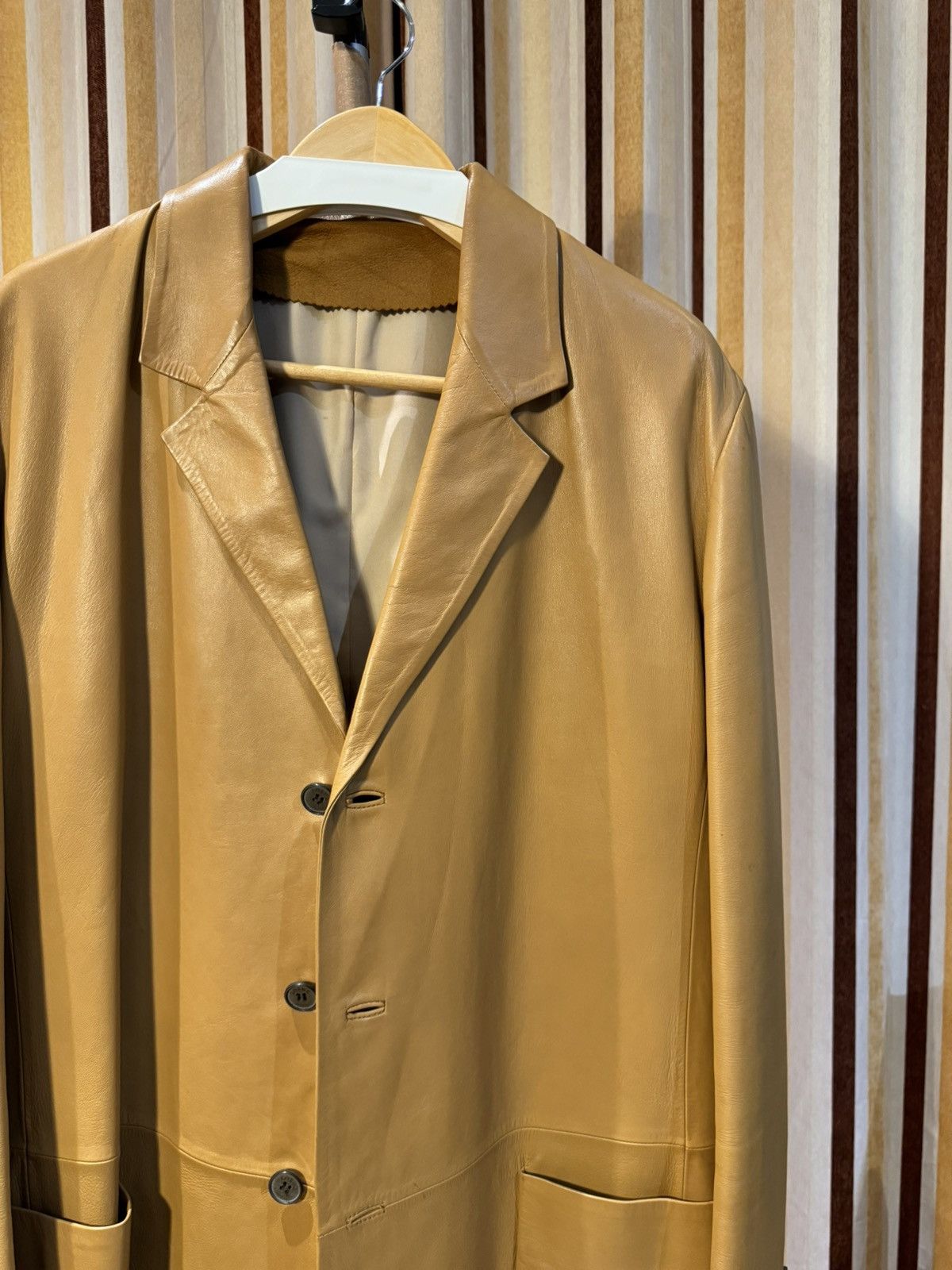 Loewe Loewe Vintage Brown Tan Superb Soft Leather Blazer Jacket 50 Size US M / EU 48-50 / 2 - 8 Thumbnail