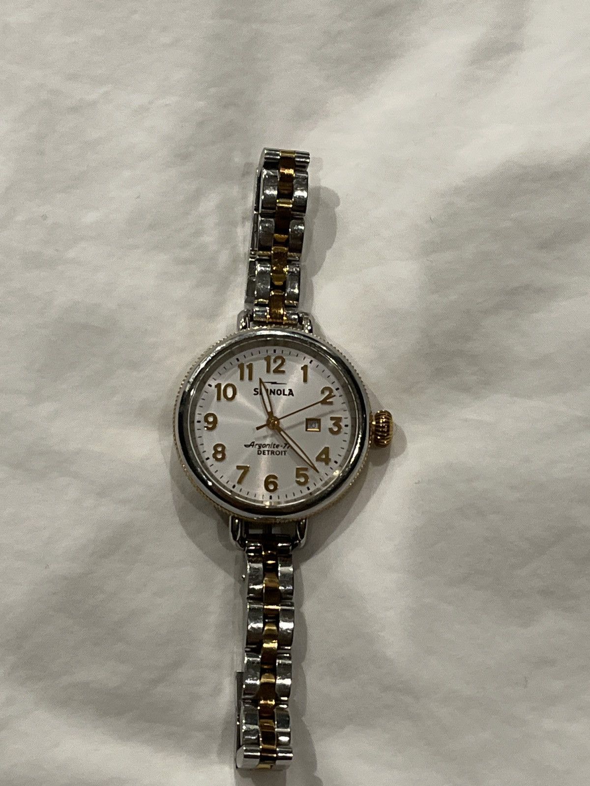 image of Shinola The Birdy 34Mm Watch in White, Women's