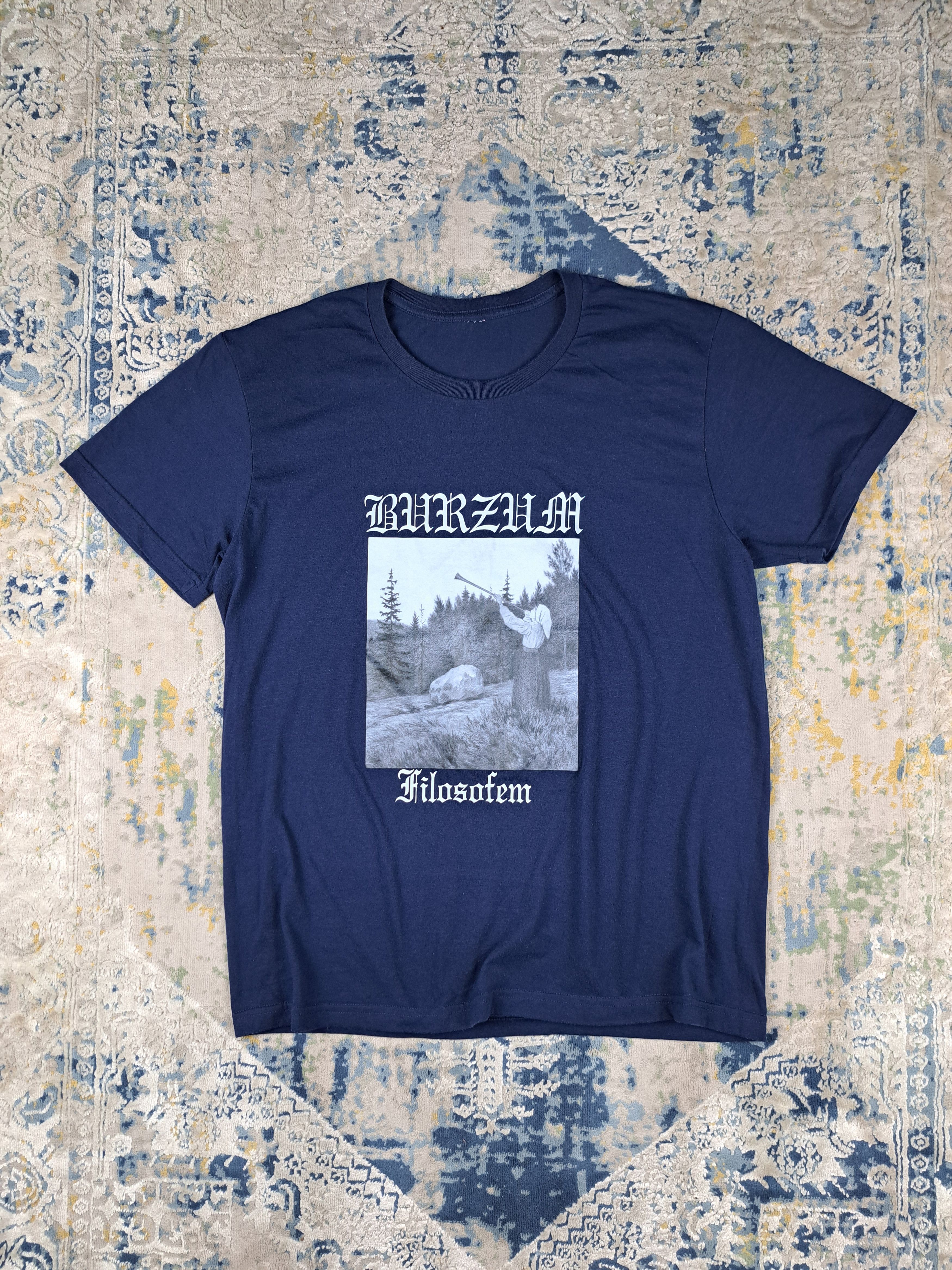 Band Tees Vintage 00s Burzum Filosofem Band Tee Metal Kanye Vultures Size US L / EU 52-54 / 3 - 1 Thumbnail