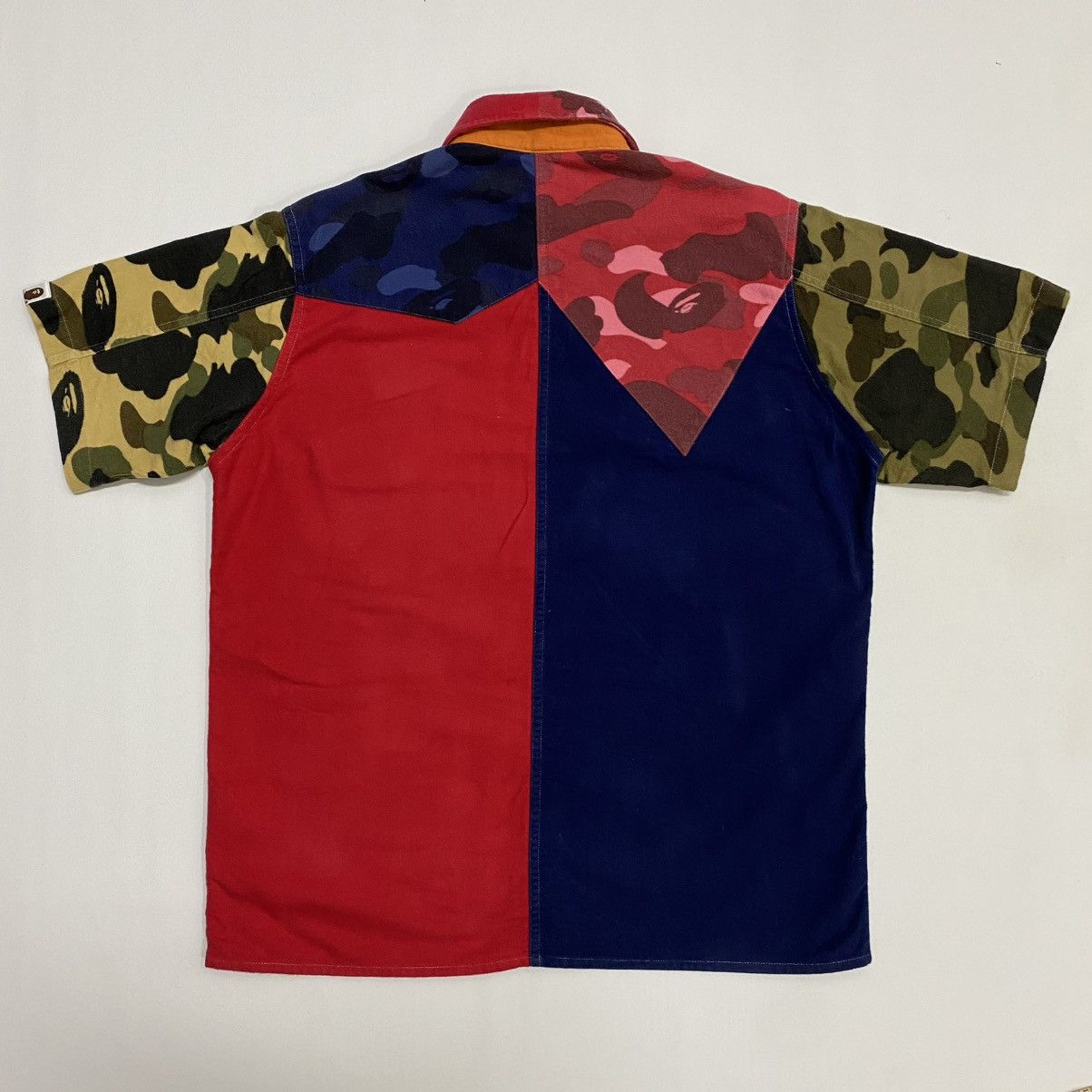 Bape ‼️YES‼️ A BATHING APE CAMO MULTI COLOUR BUTTON POLO SHIRT Size US S / EU 44-46 / 1 - 2 Thumbnail