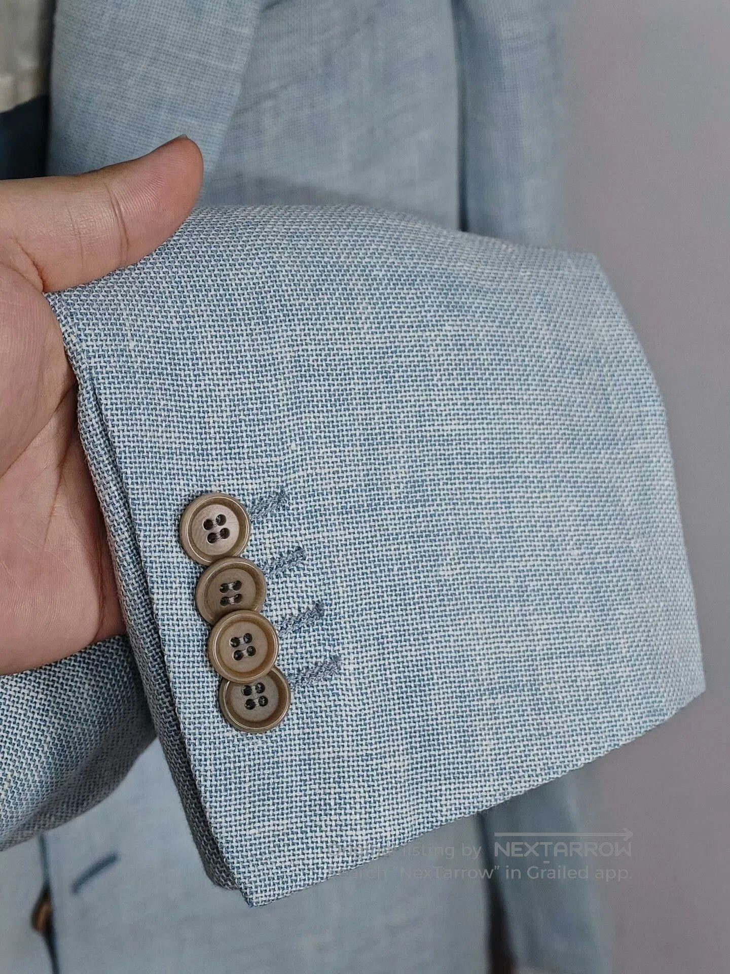 Calugi e Gianelli Italian Linen Wool Blend Sport Coat. Size US M / EU 48-50 / 2 - 4 Thumbnail