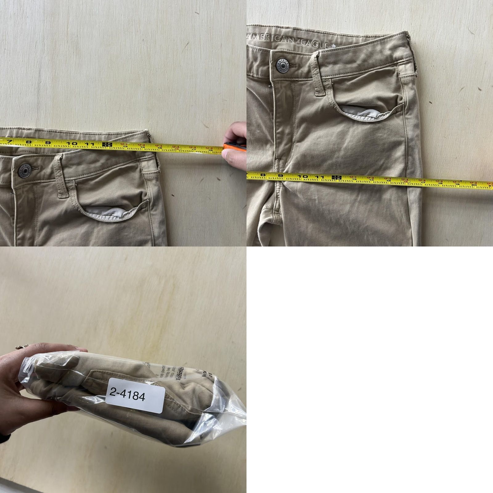 American Eagle Outfitters American Eagle Outfitters Pants Womens 10 Beige Skinny Super Stretch Khakis Size 32" / US 10 / IT 46 - 8 Thumbnail