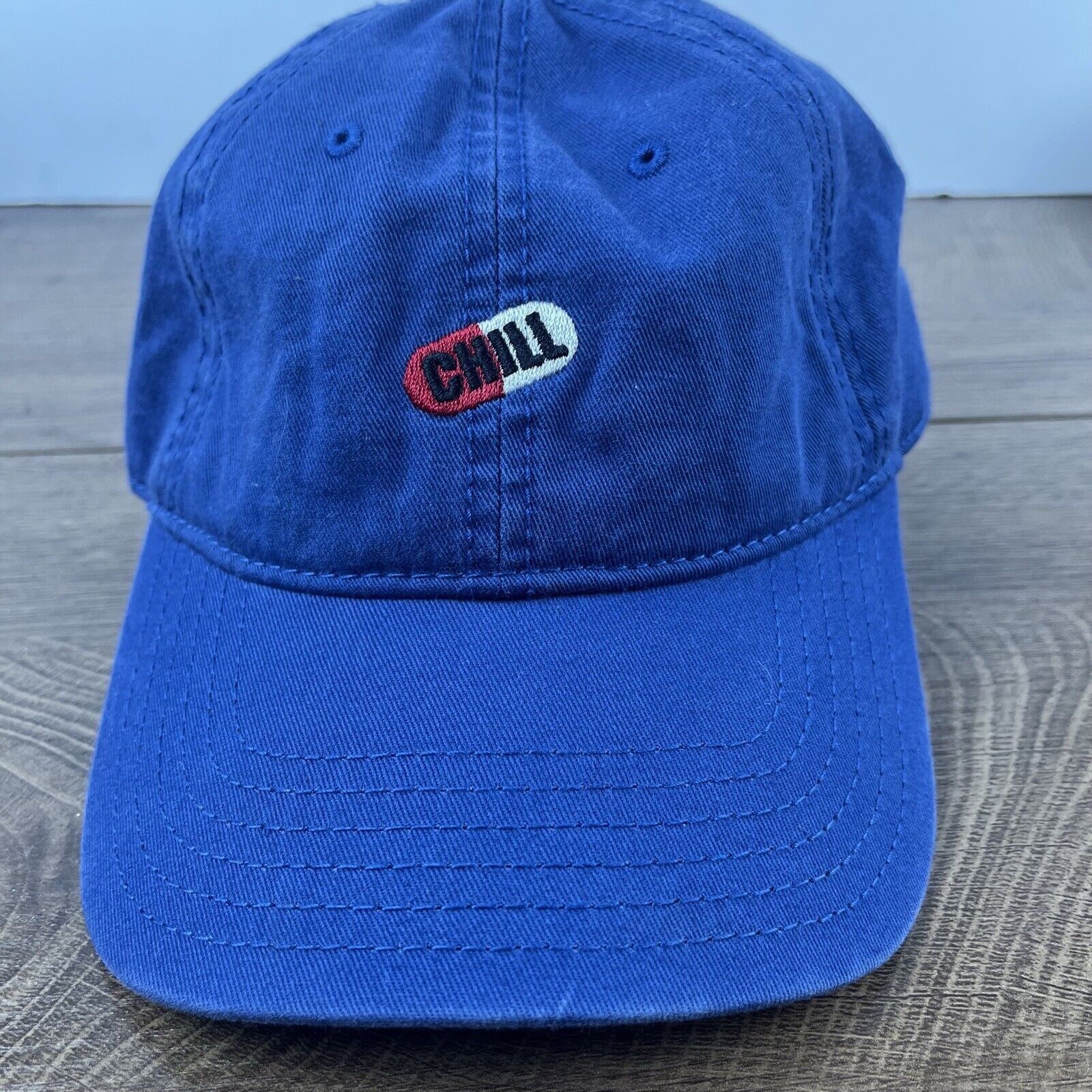 Other Chill Pill Hat Chill Pill Cap Adjustable Hat Blue Hat Adult Size ONE SIZE - 1 Thumbnail