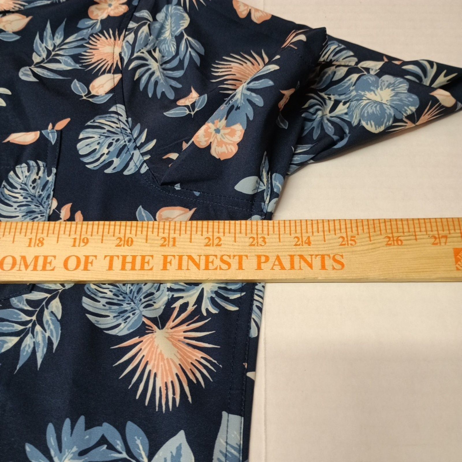Chaps Chaps Woven Shirt Men's Size M Blue Floral Stretch UPF 50 Size US M / EU 48-50 / 2 - 5 Thumbnail
