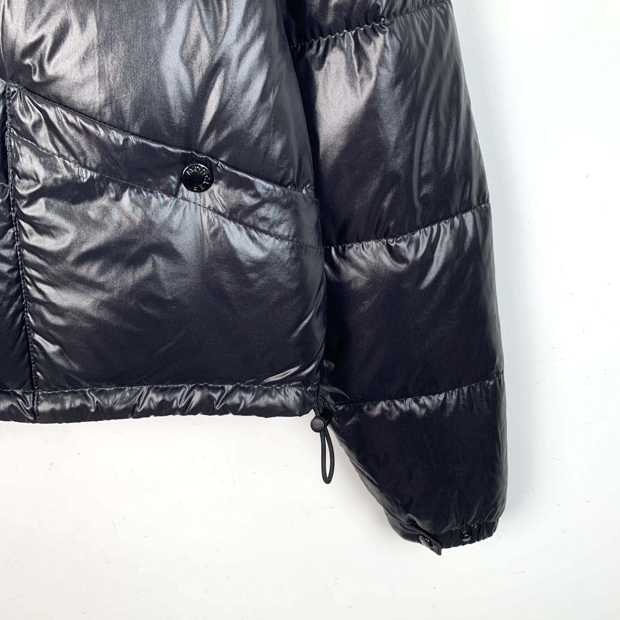 Moncler Moncler Black Hooded Puffer Jacket With Pink Lining Size S / US 4 / IT 40 - 4 Thumbnail