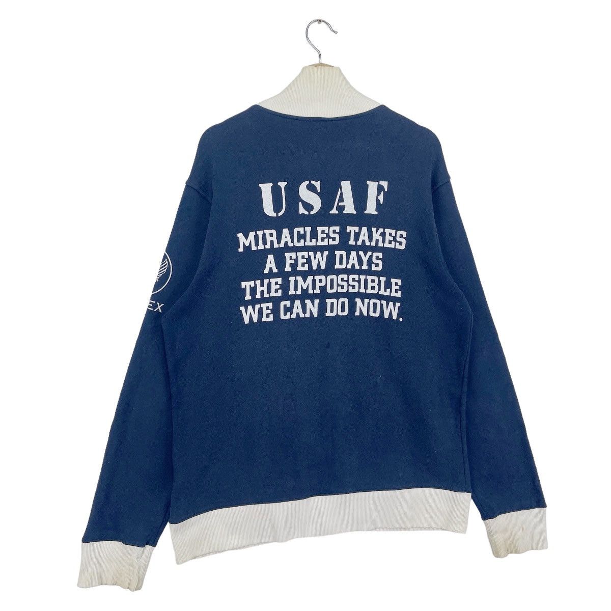Avirex Vintage Avirex USAF Zip Up Sweater Size US M / EU 48-50 / 2 - 3 Thumbnail