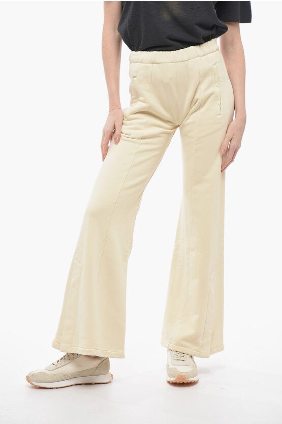image of Amiri Og1Mm0524 Brushed Cotton Joggers In Beige, Women's (Size 28)