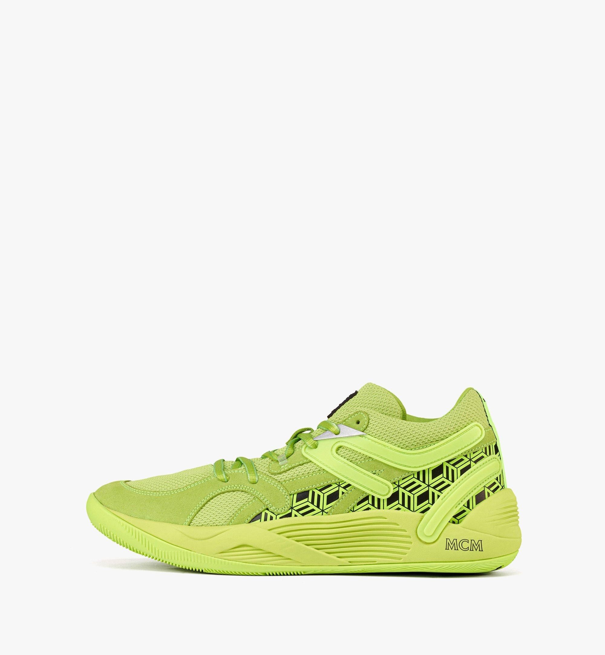 MCM × Puma o1mt1gz0125 Low-Top Sneakers in Green Size US 10 / EU 43 - 2 Thumbnail