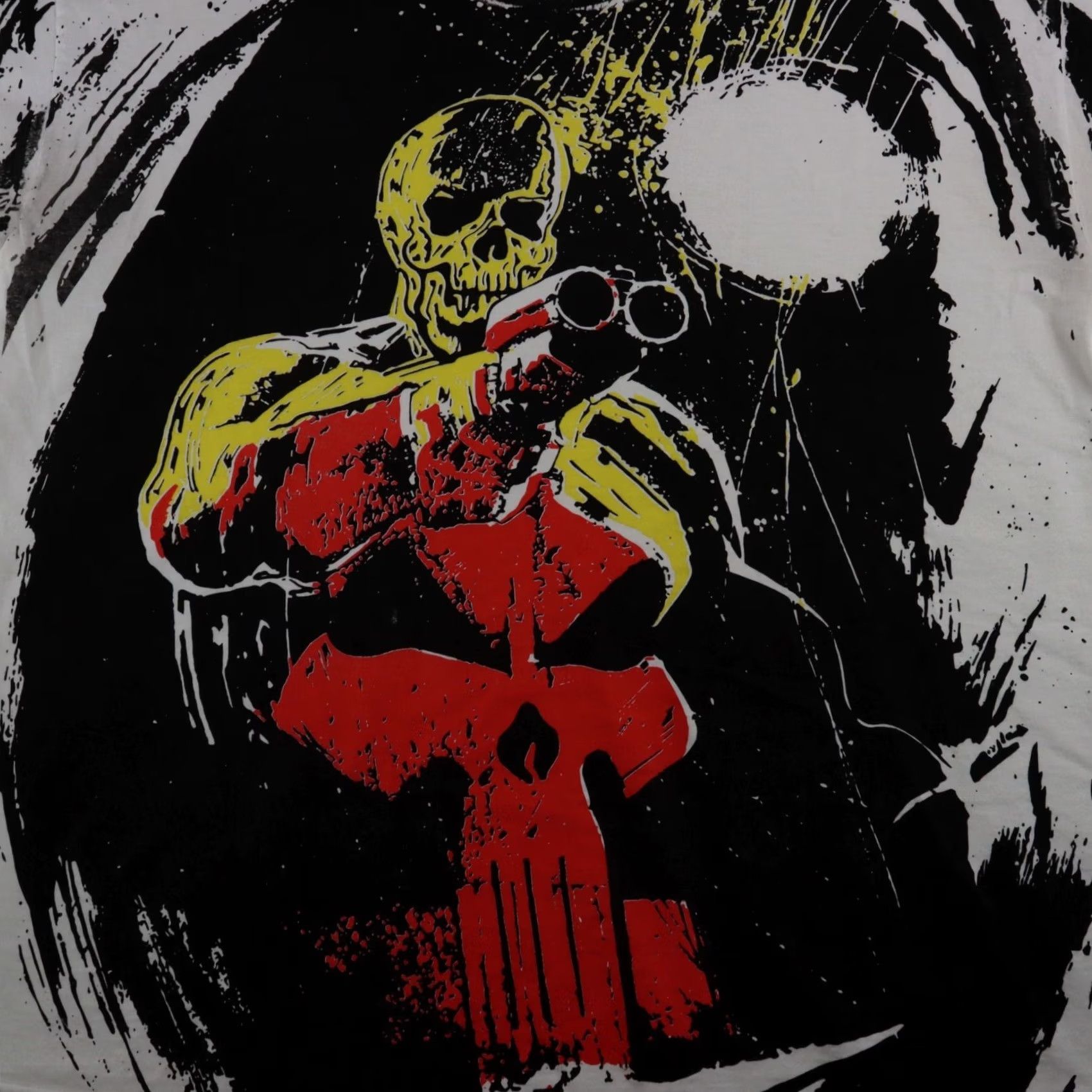 Warren Lotas Warren Lotas Marvel Punisher MENS XL White T-Shirt Size US XL / EU 56 / 4 - 2 Thumbnail