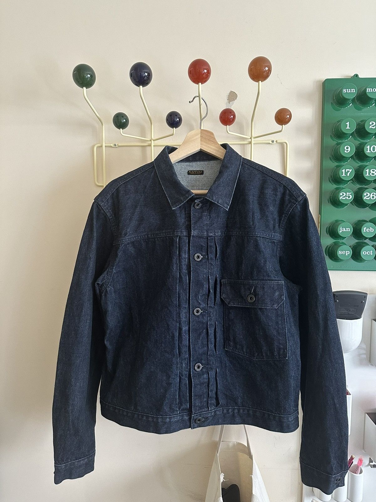 Kapital Kapital 14Oz Denim 1St Jkt Black Thread Ver Jacket | Grailed