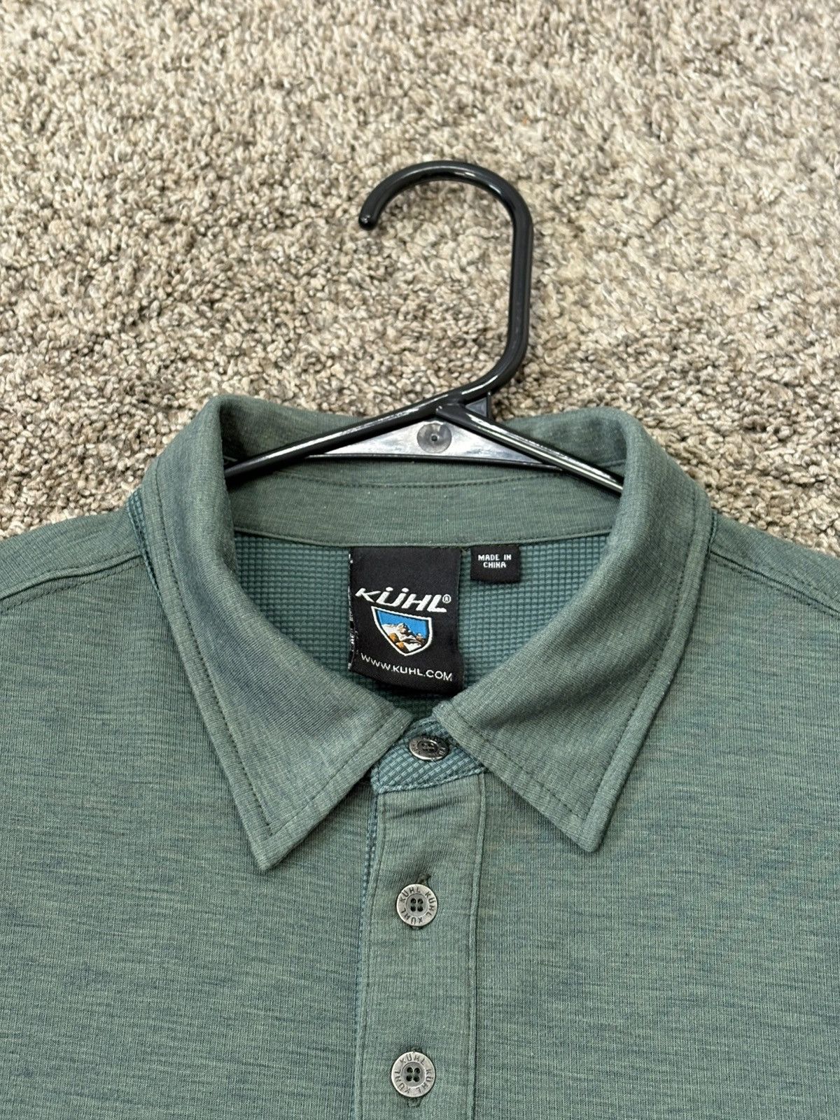 Kuhl Kuhl Polo Shirt Mens Medium Green Double Pocket Performance Size US M / EU 48-50 / 2 - 4 Thumbnail