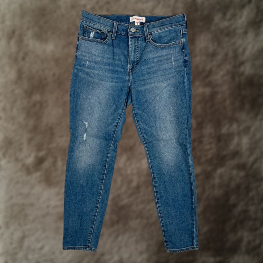 Lucky Brand Lucky Brand Jeans Women 10/30 Blue Ava Mid Rise Skinny Ankle Stretch Denim Jeans Slim 27in Inseam Blue Size 28" / US 6 / IT 42 - 1 Thumbnail