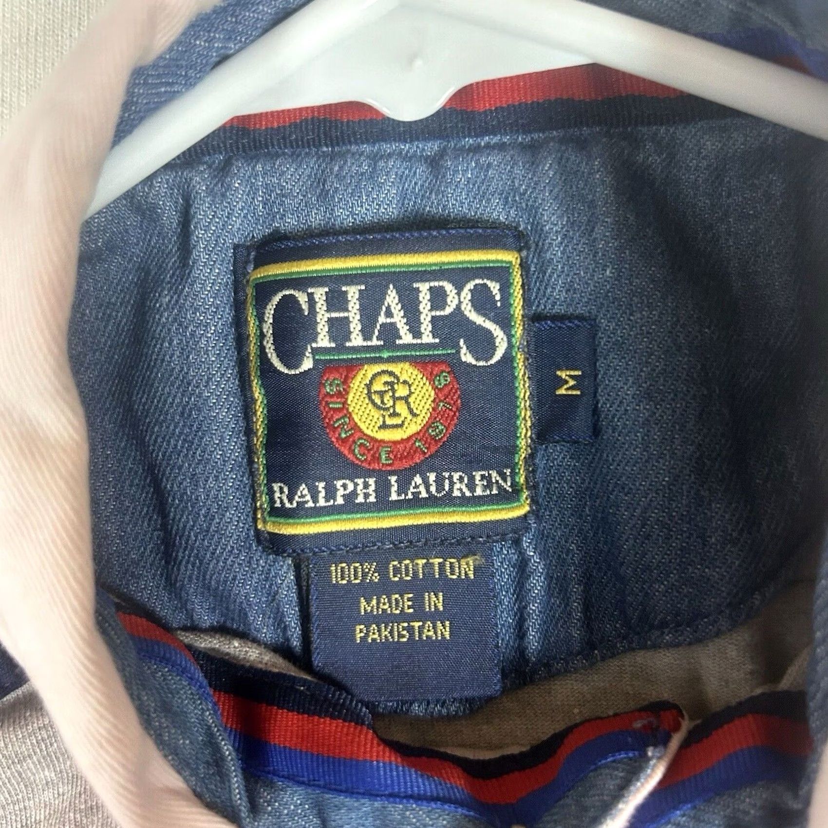 Chaps Chaps Polo Shirt Rugby Mens Medium Long Sleeve 100% Cotton Gray Shirt Men Polo Shirt Size US M / EU 48-50 / 2 - 3 Thumbnail
