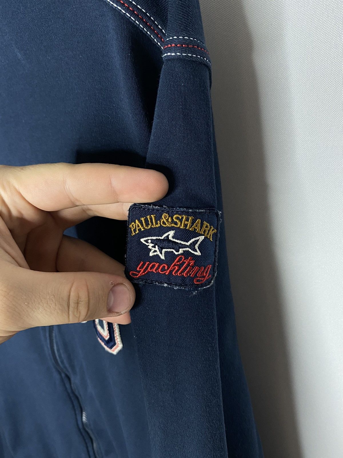 Paul & Shark 🦈Vintage Paul Shark Yachting Full Zip Jacket Hoodie Luxury🦈 Size US L / EU 52-54 / 3 - 4 Thumbnail
