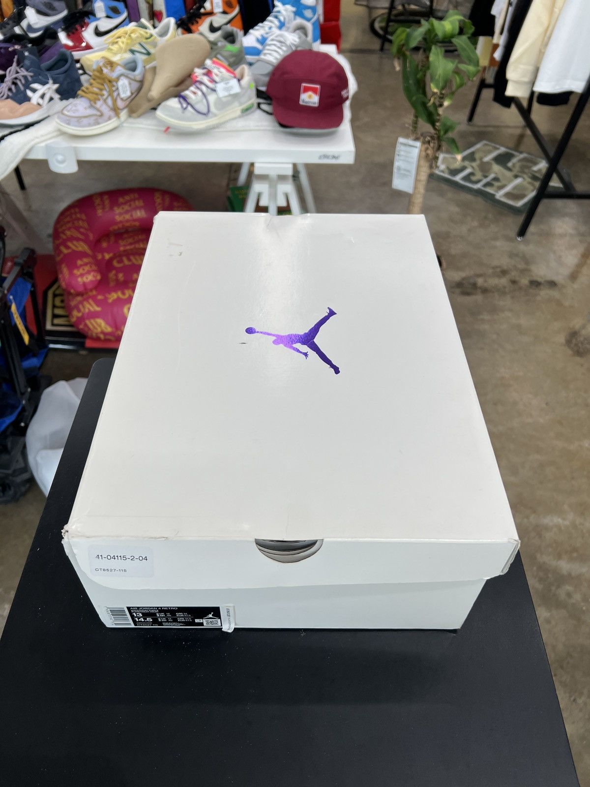 Jordan Brand Air Jordan 4 Metallic Purple Sz. 13 (2020) Size US 13 / EU 46 - 12 Thumbnail