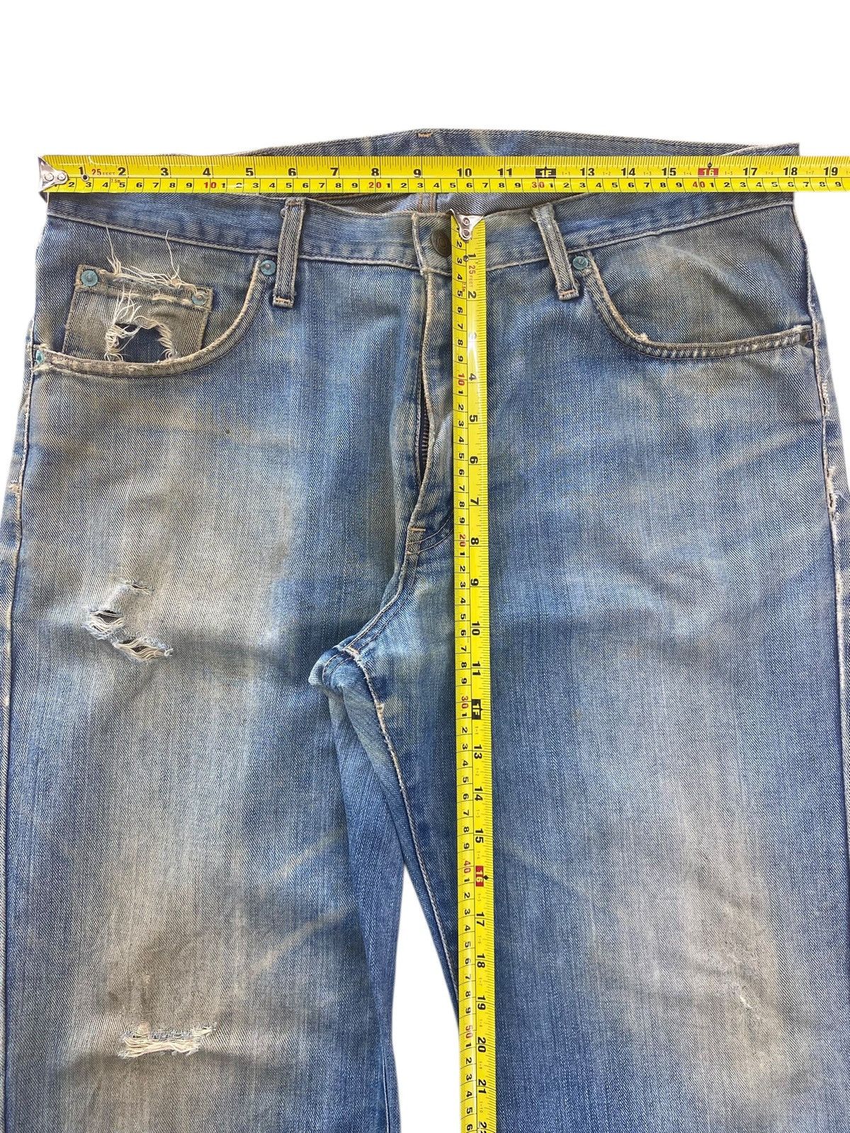 Edwin Edwin Mud Wash Ripped Style Straight Leg Jeans Size US 36 / EU 52 - 6 Thumbnail