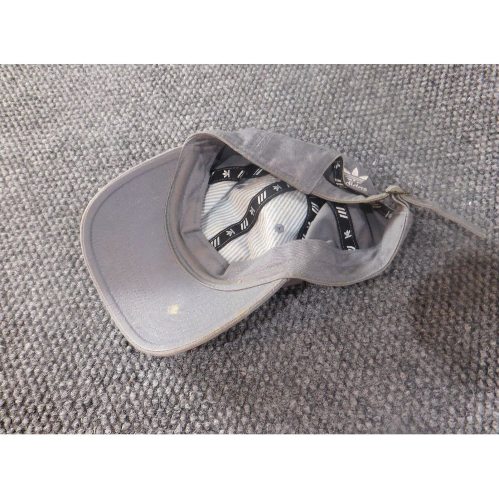 Adidas adidas Hat Cap strapback gray logo classic retro One Size Men Snapback Casual Vintage: No Size ONE SIZE - 7 Thumbnail