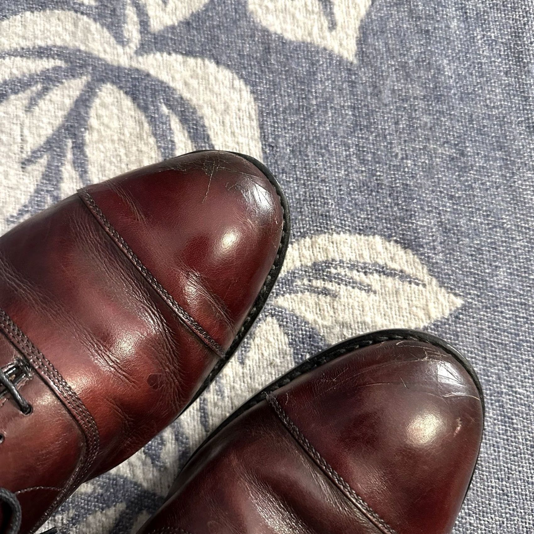 Allen Edmonds Allen Edmonds Park Avenue Dress Oxford Cap Toe Shoe Men’s 11.5 D USA Burgundy Red Size US L / EU 52-54 / 3 - 3 Thumbnail