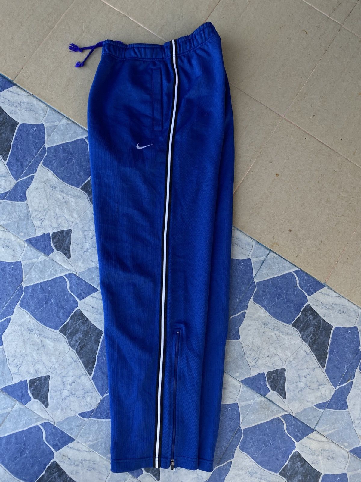 Comme des Garcons × Nike 💥Vintage Super Baggy Nike 90S LONG TRACK PANTS Y2K Size US 34 / EU 50 - 7 Thumbnail