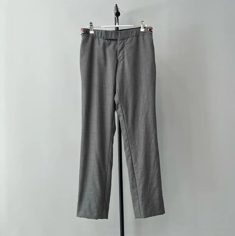 Thom Browne Thom Browne Gray Wool Men's Casual Pants 0089 Size US 26 / EU 42 - 1 Thumbnail