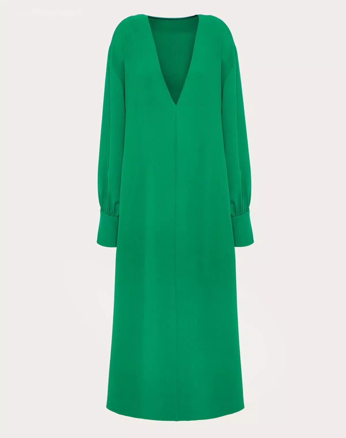 Valentino o1s1wg110925 Cady Couture Kaftan Dress in Pure Green Size S / US 4 / IT 40 - 1 Thumbnail