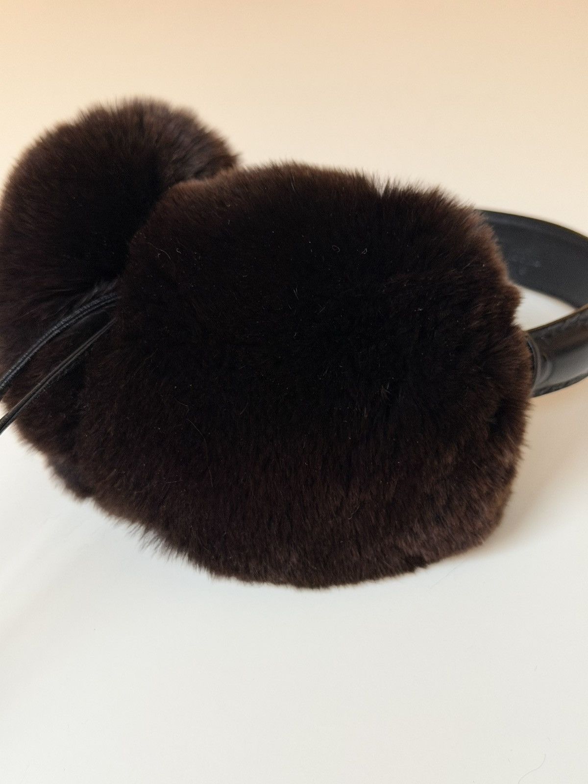 Gucci GUCCI Tom Ford FW 2003 Lapin Fur Ear Muffs Monogram demna gg Size ONE SIZE - 12 Thumbnail