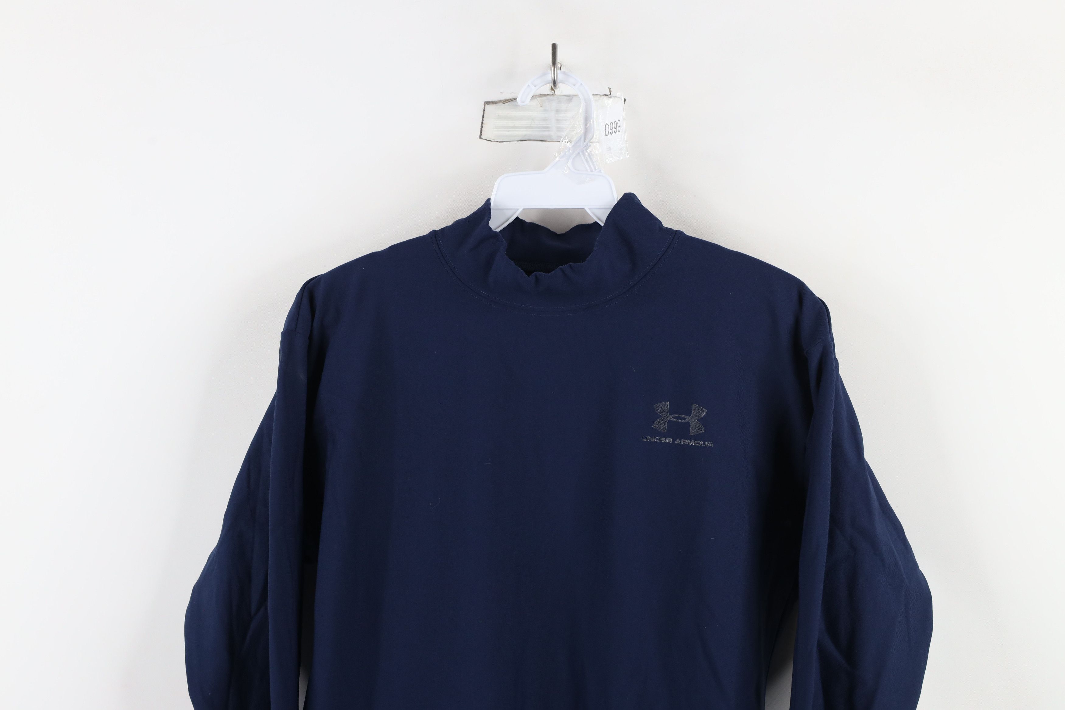 Under Armour × Vintage Under Armour Tactical Mock Neck Compression T-Shirt Blue Size US L / EU 52-54 / 3 - 2 Thumbnail