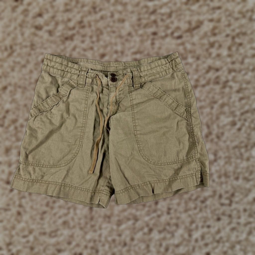 Patagonia Patagonia Shorts Womens 4 Beige Island Hemp 8" Drawstring Pockets Beach Size 27" / US 4 / IT 40 - 1 Thumbnail