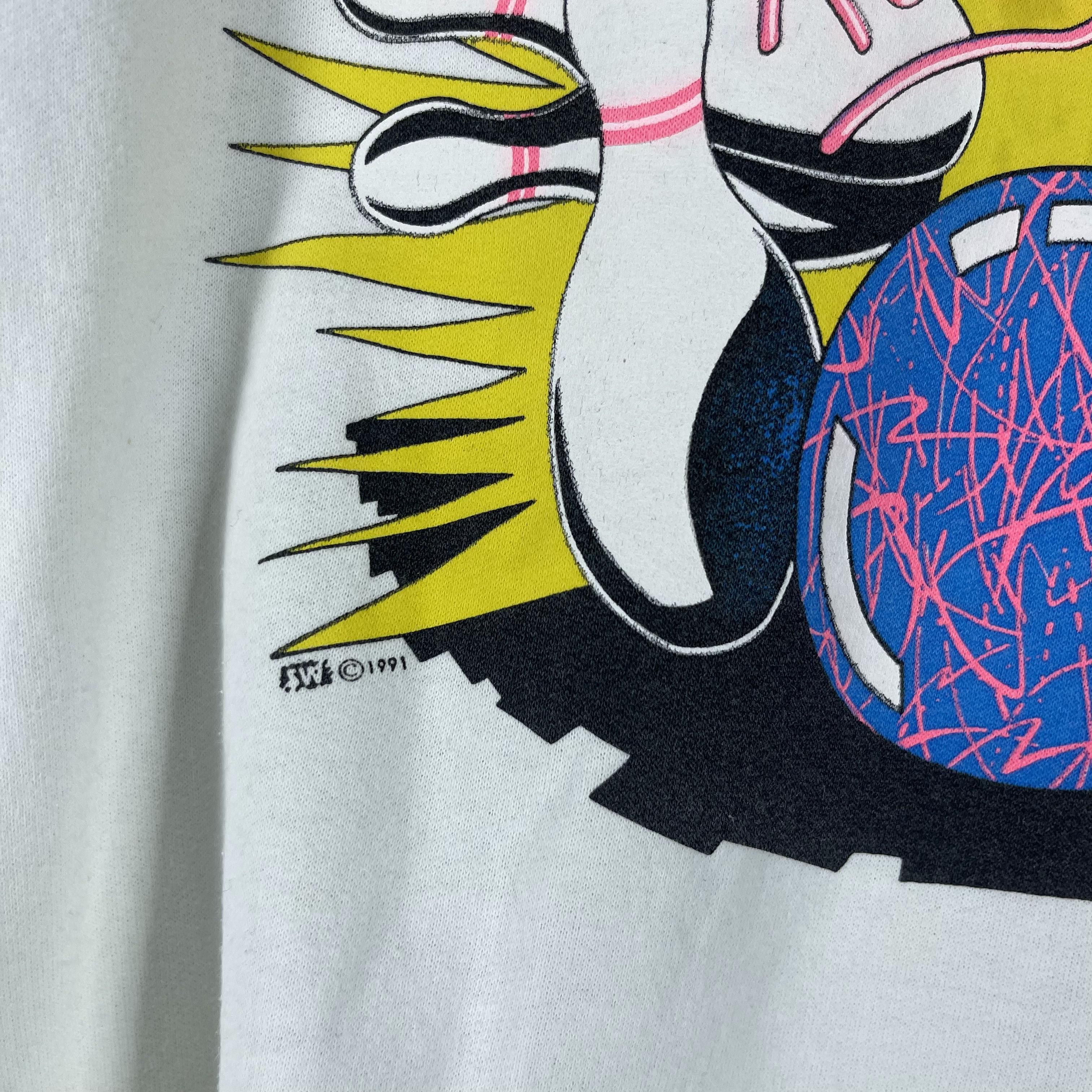 Vintage Vintage 90's Bowling Games Printed Pullover Sweater Size US XL / EU 56 / 4 - 3 Thumbnail