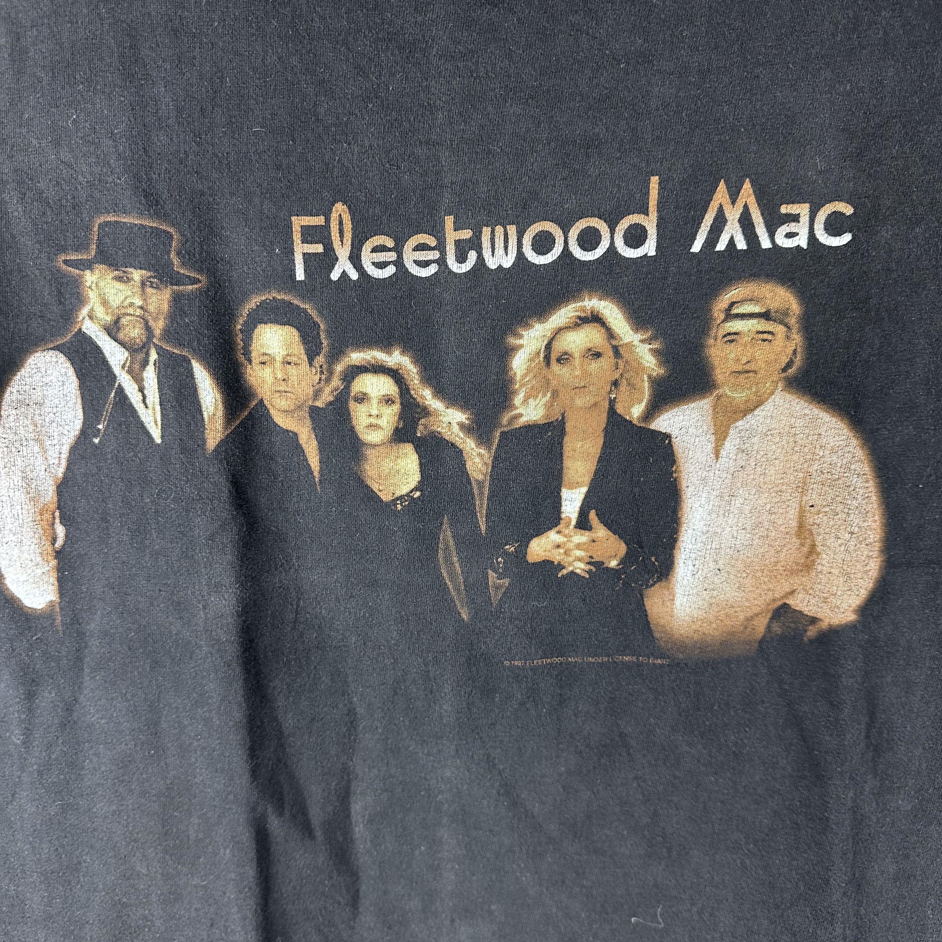Vintage Vintage 1997 Fleetwood Mac Rock Band Tour Concert T-shirt Size US M / EU 48-50 / 2 - 2 Thumbnail