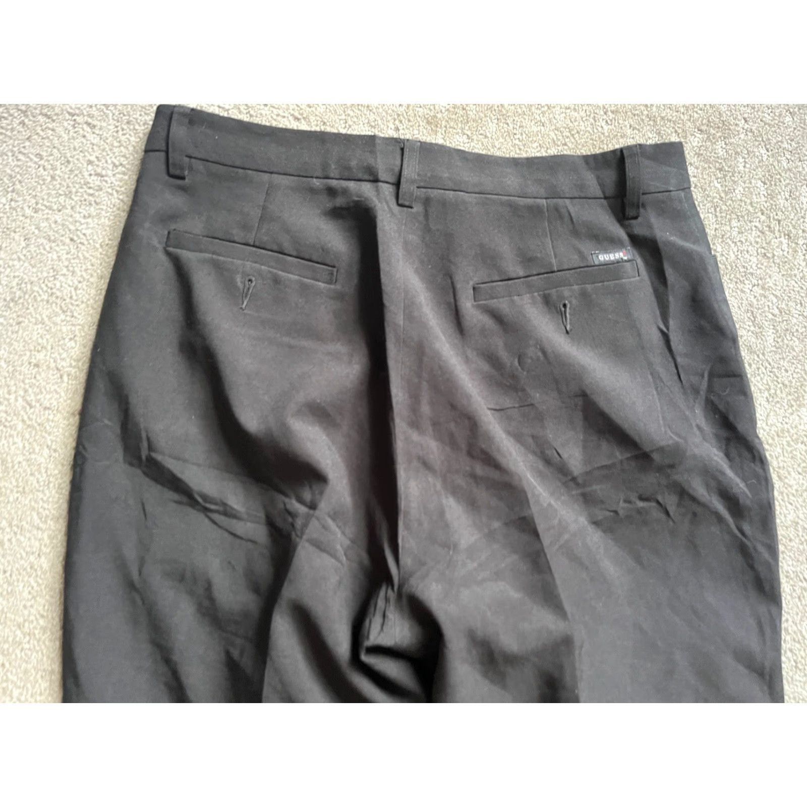 Guess GUESS Jeans Pants Womens 33 Vintage Dress Black Bottoms Business Office Work Size 24" / US 00 / IT 34 - 2 Thumbnail