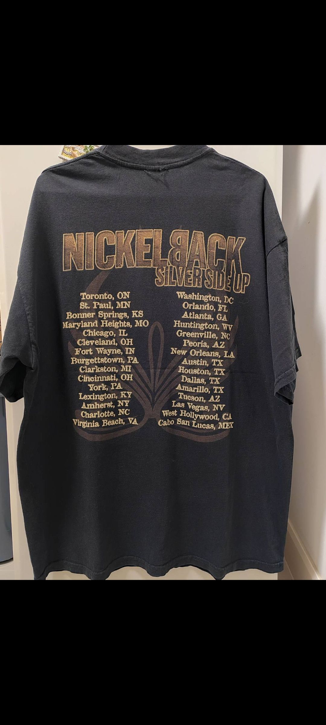Band Tees × Vintage Y2K Nickelback Tour2001 T Shirt Size US XL / EU 56 / 4 - 2 Thumbnail