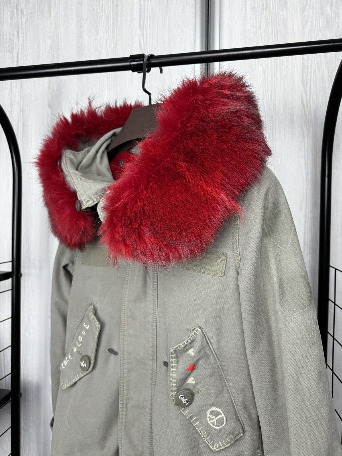 Other History Repeats by Femme Michele R. khaki lined jacket sz 42 Size M / US 6-8 / IT 42-44 - 8 Thumbnail