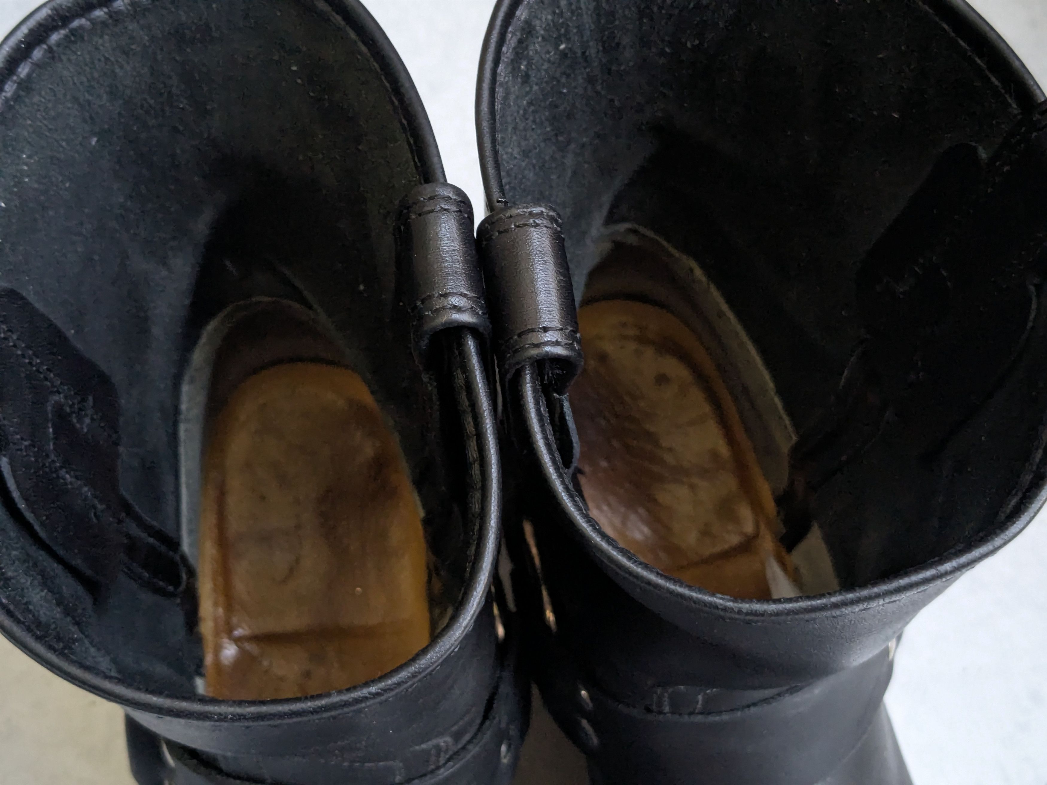 Frye Frye Harness Boots Black Leather 9.5 M Leather Buckle Size US 9.5 / EU 42-43 - 2 Thumbnail