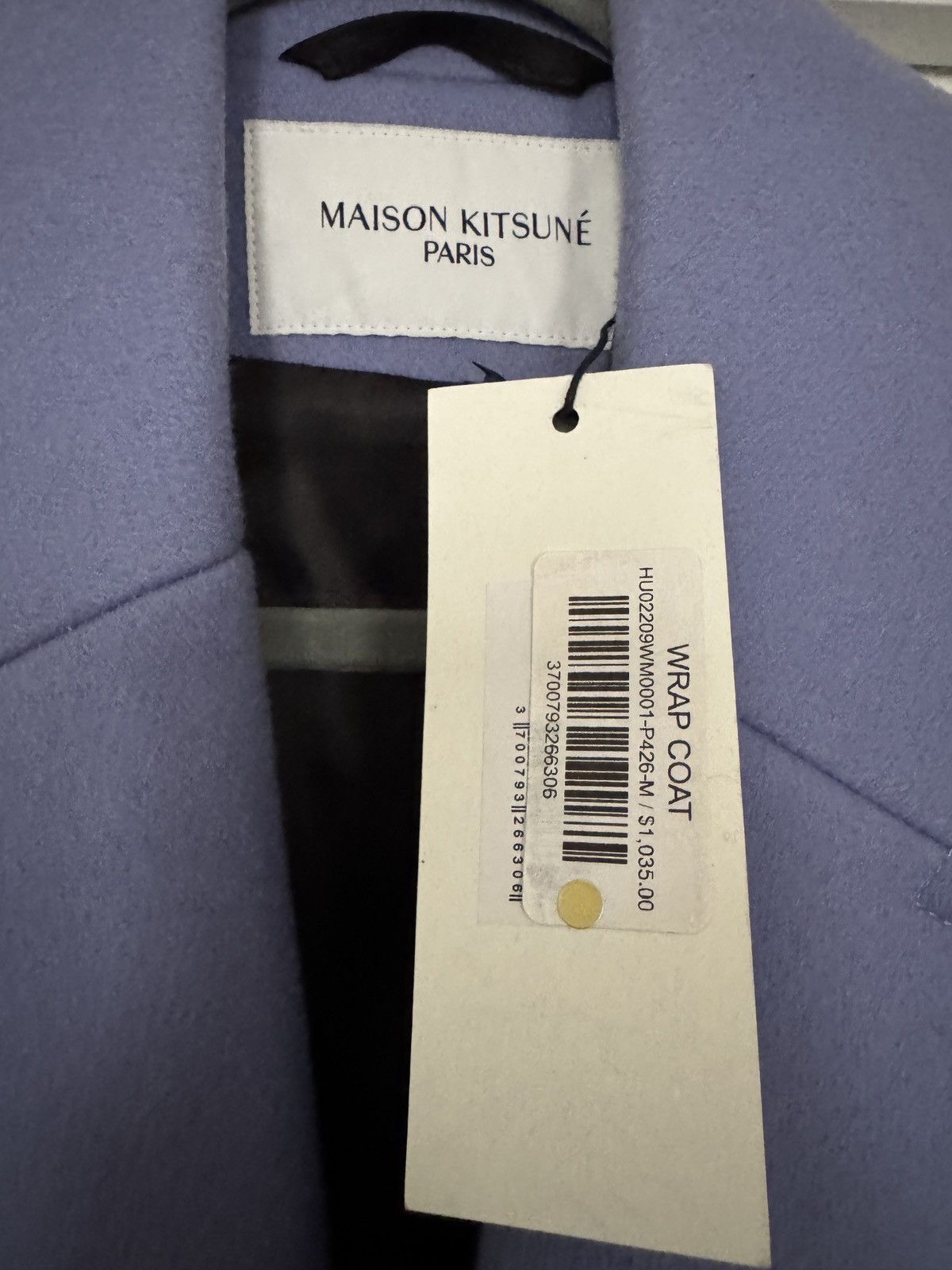 Maison Kitsune Unisex Oversize Double breasted Wrap Coat - M Unisex Size US M / EU 48-50 / 2 - 5 Thumbnail