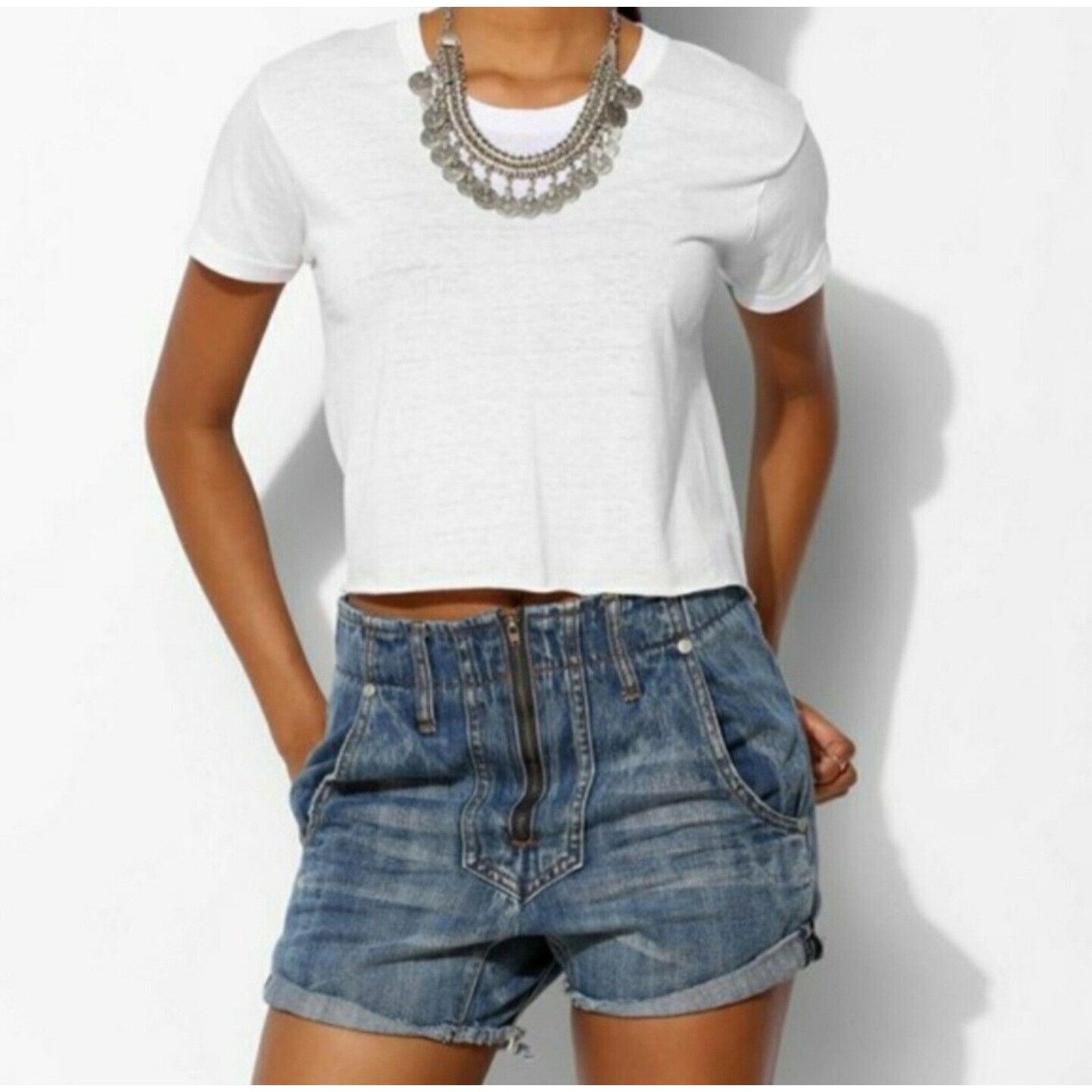 One Teaspoon One Teaspoon Super Freaks Zip-Up Drop Crotch Low 27 W 31 Size 27" / US 4 / IT 40 - 2 Thumbnail