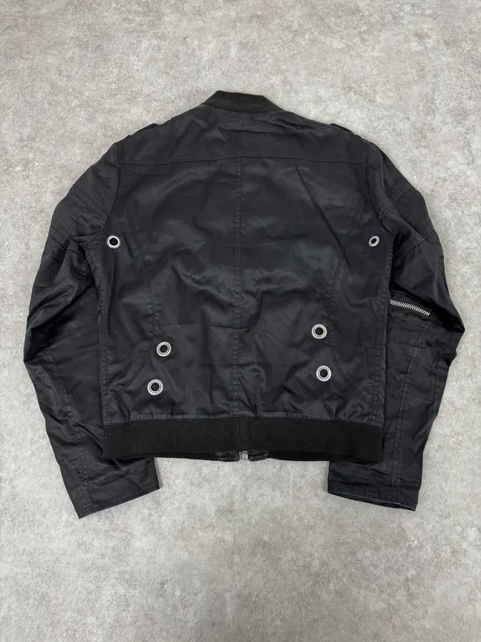 Versace 2000s Versace Black Eyled Multi Zips Jacket Size US M / EU 48-50 / 2 - 4 Thumbnail